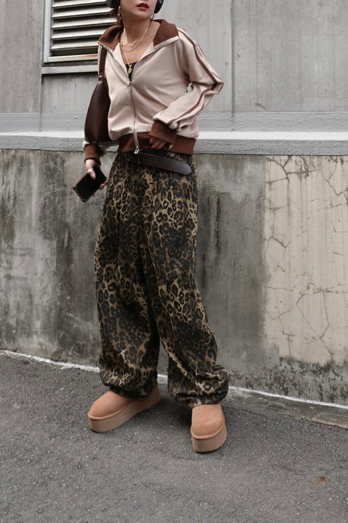 【追加予約!1月中旬~下旬発送予定】レオパードボリュームパンツ